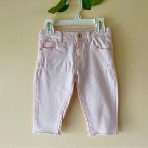 ZARA Baby Girl Pink Capri Jeans, Size 18-24m